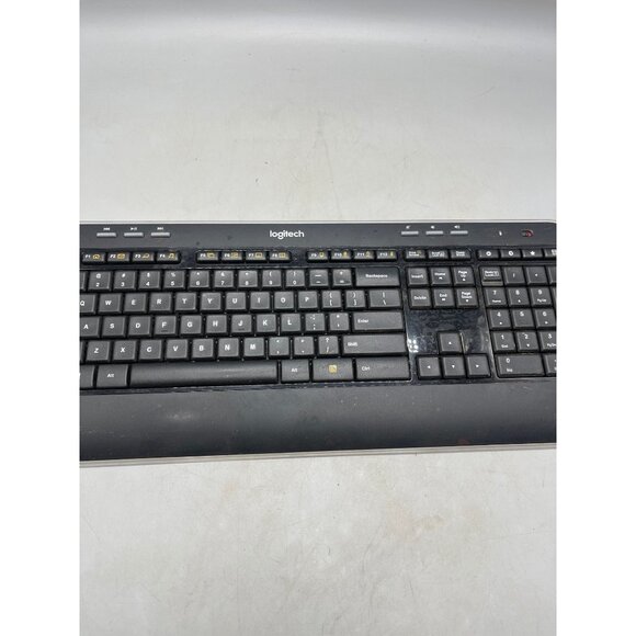 READlogitech wireless keyboard work USB plugged computer NO RECEIVER ONLY PARTS - Picture 2 of 10